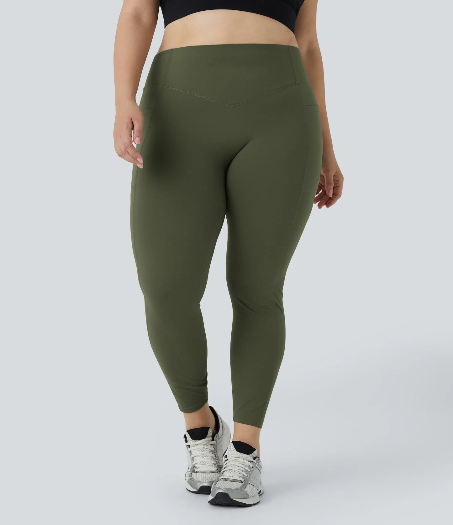 High Waisted Tummy Control Shaping Training Leggings Plus size