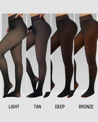 Translucent Fleece Lined Tights